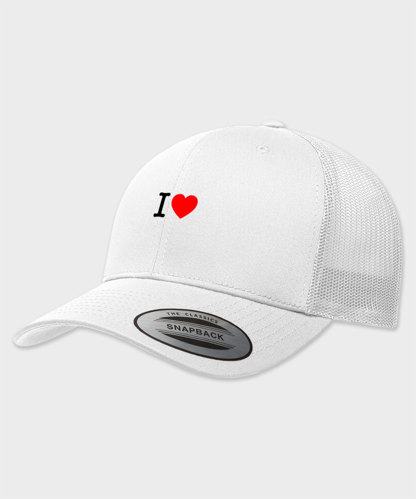 I Love Trucker Cap (white)